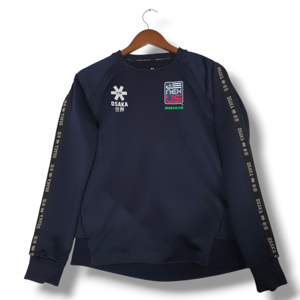 Osaka USA Field Hockey Women Medium Navy Blue Training Pullover Athletic Top Y2K